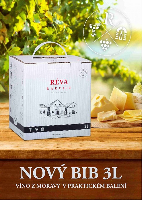 Frankovka blanc de noir - polosuché - Moravské zemské - 3L bag in box - Réva Rakvice